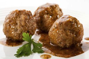 roasted meatballs