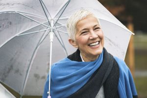 happy older woman