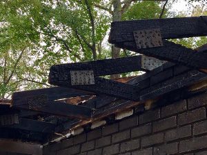 burned trusses
